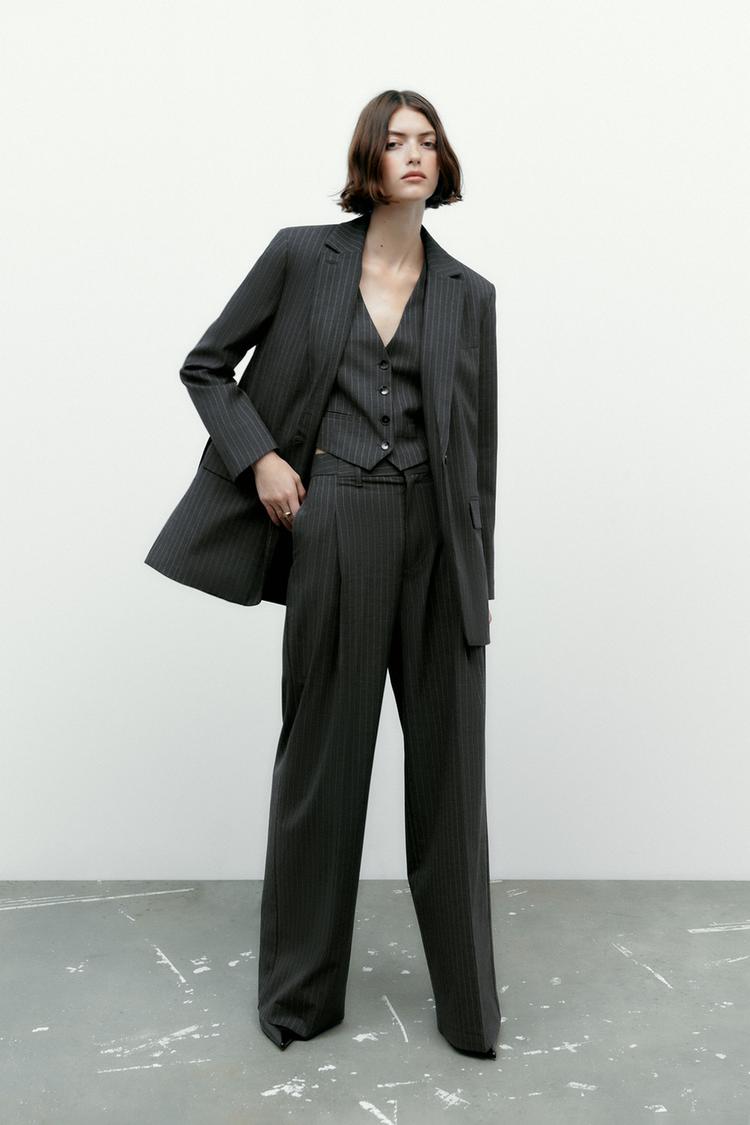 Zara pinstripe pants new arrivals